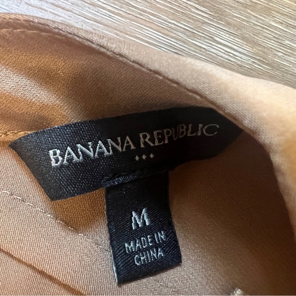 Banana Republic Brown Satin Slouchy Top Size Medium - Picture 7 of 7